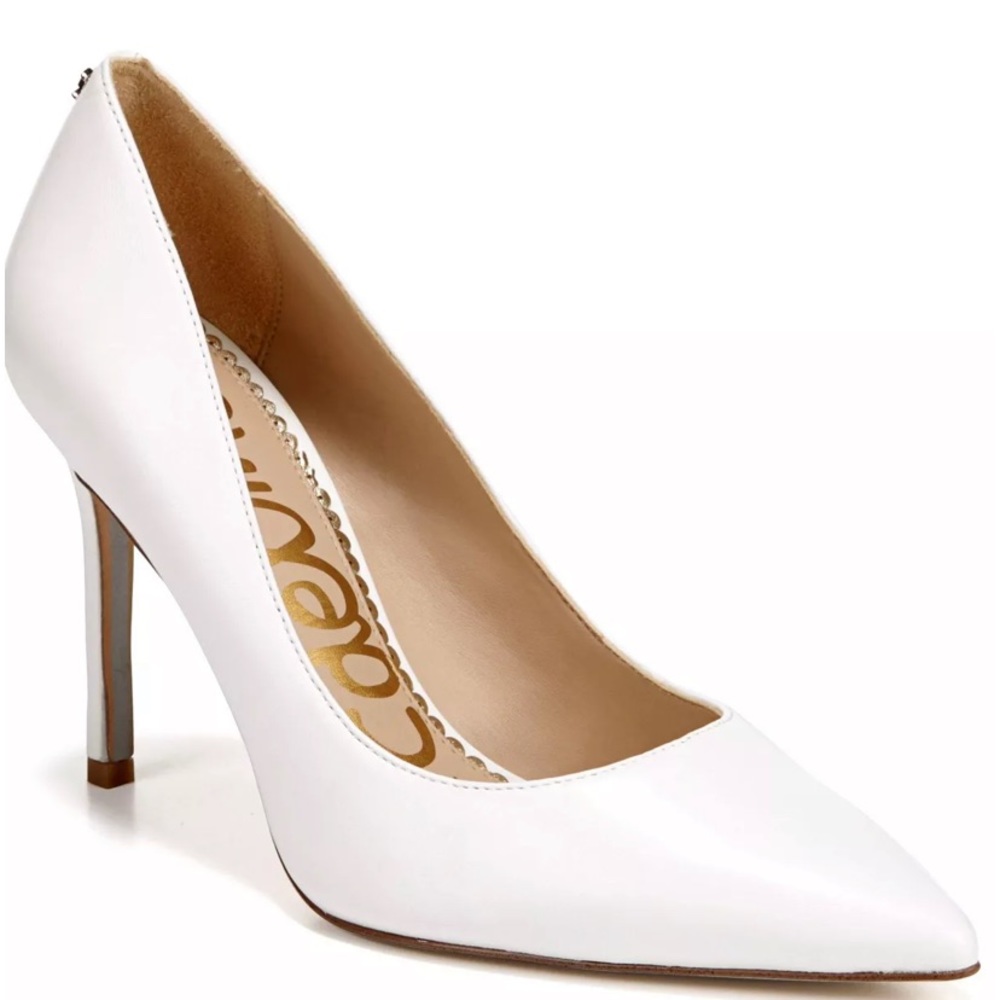 NWOB! Sam Edelman Hazel heel, white. Size 7. NEVER WORN!